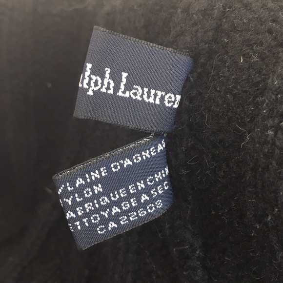 Polo Ralph Lauren black beanie with purple logo - Picture 5 of 6